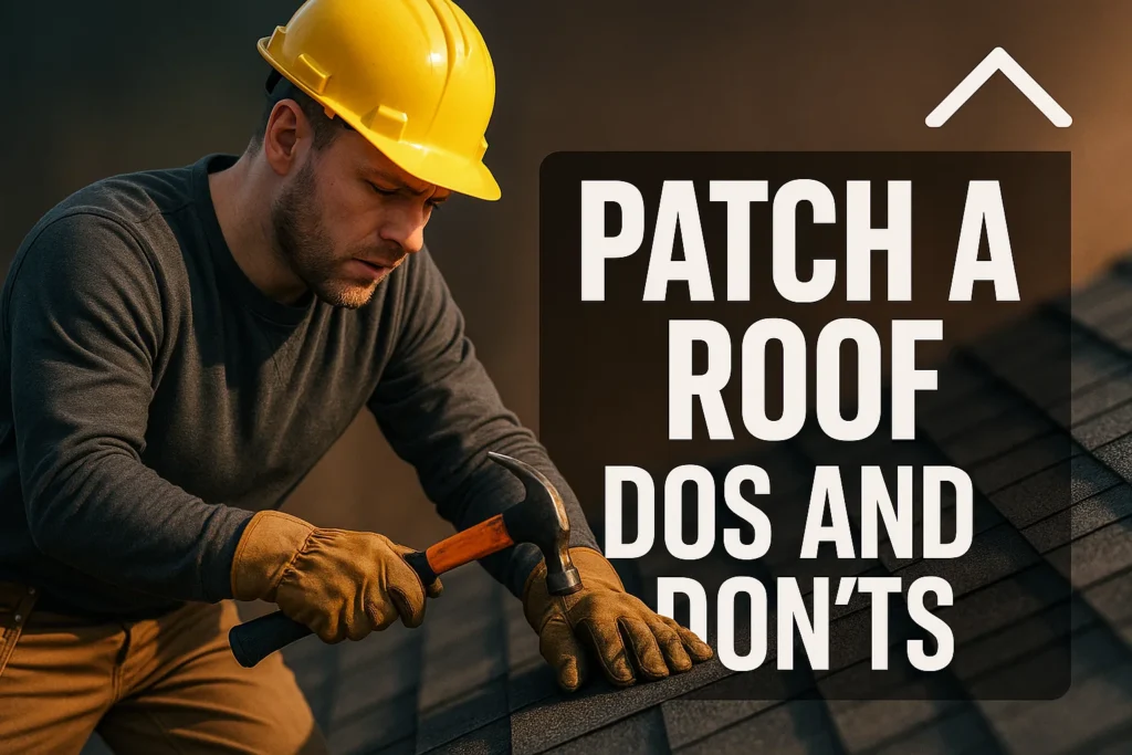 Patch a Roof Dos and Don’ts