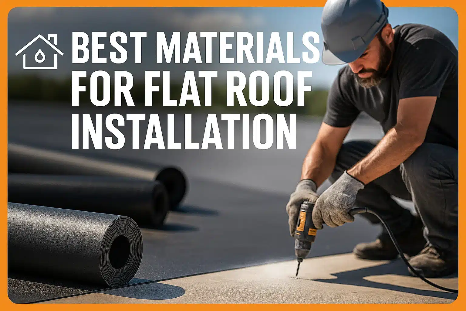 Best Materials for Flat Roof Installation down to earth roofing