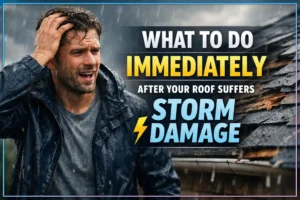 Blog 2 What to Do Immediately After Your Roof Suffers Storm Damage