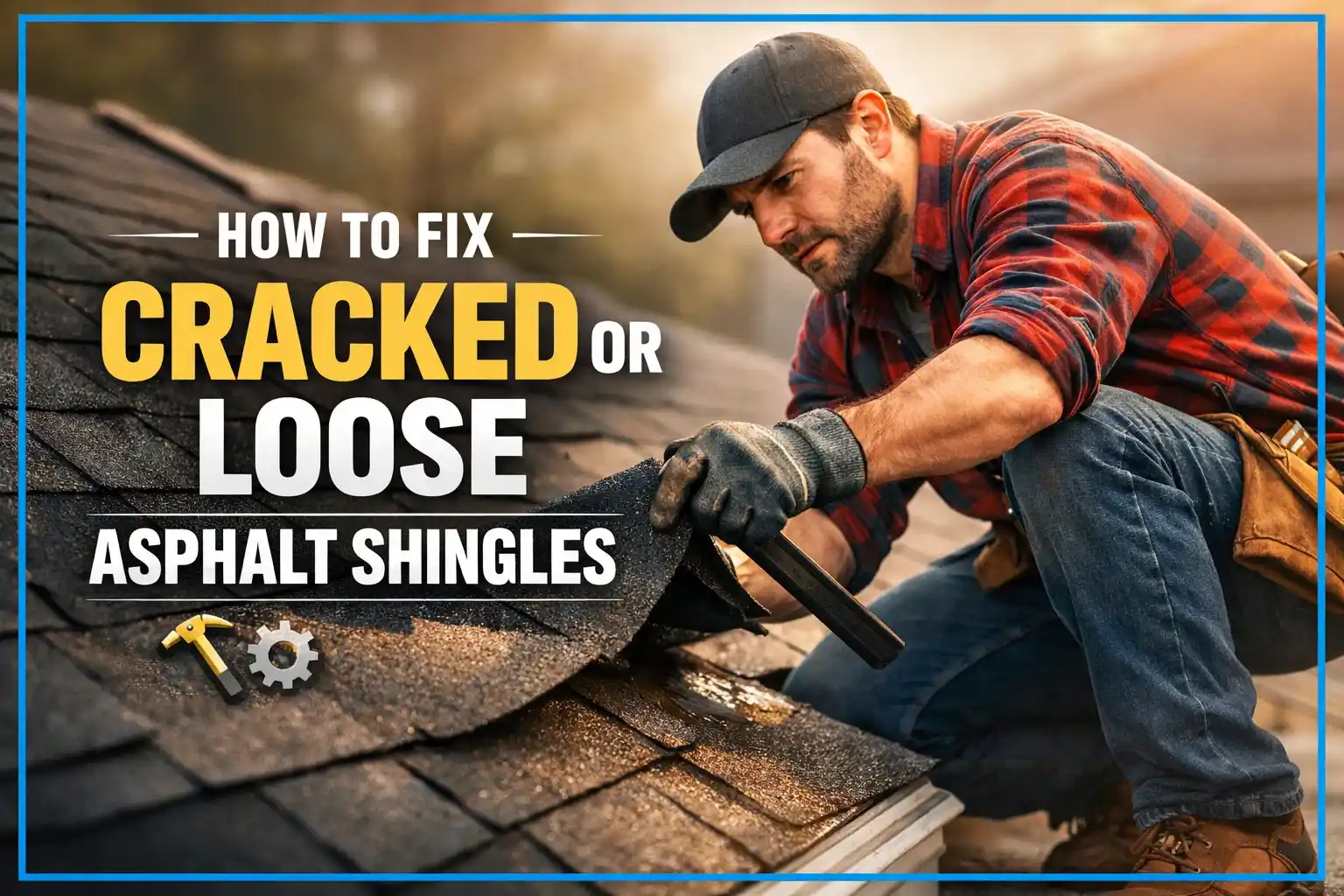How to Fix Cracked or Loose Asphalt Shingles 1 How to Fix Cracked or Loose Asphalt Shingles