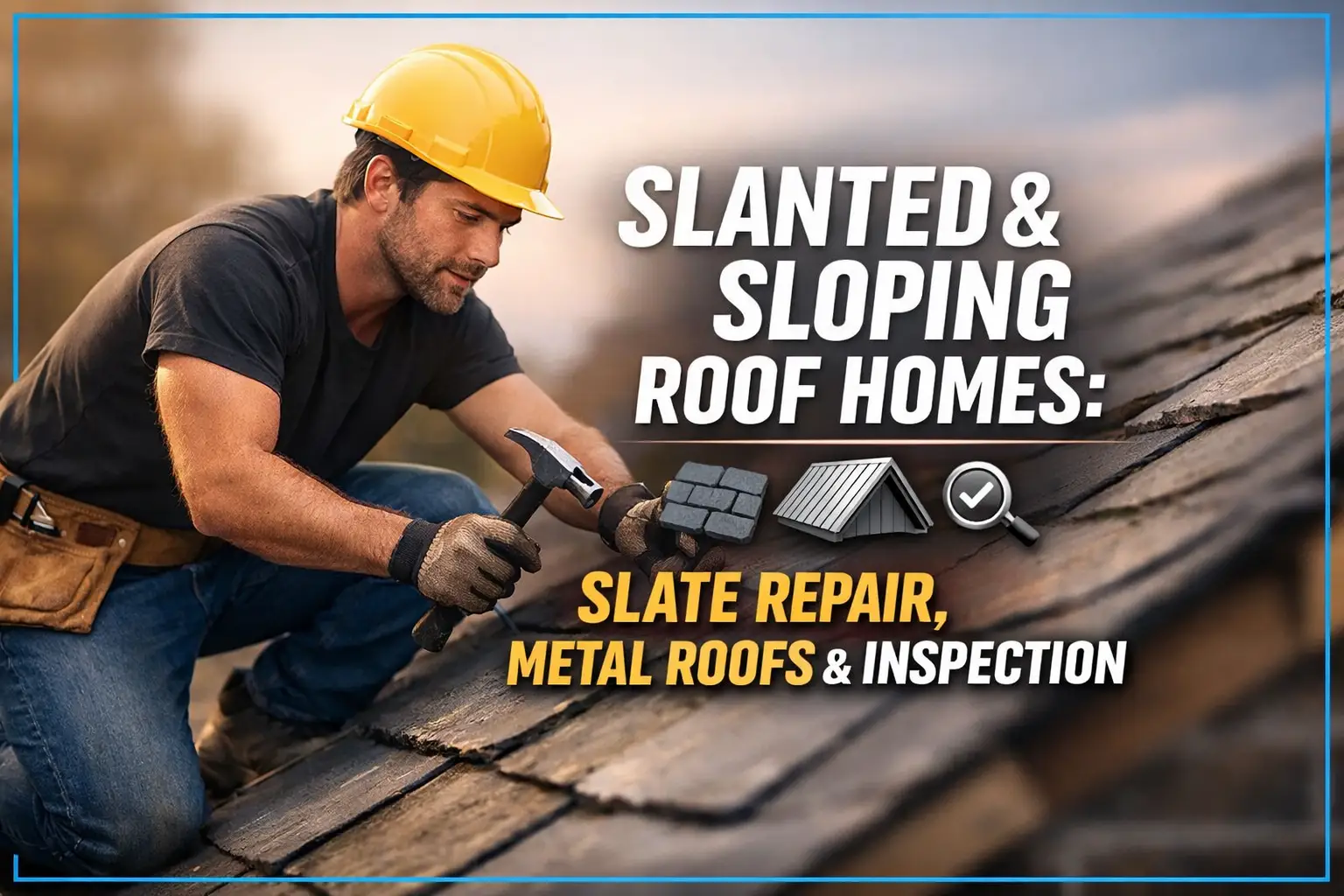 Sloped Roof Homes: Professional Slate, Metal & Inspection