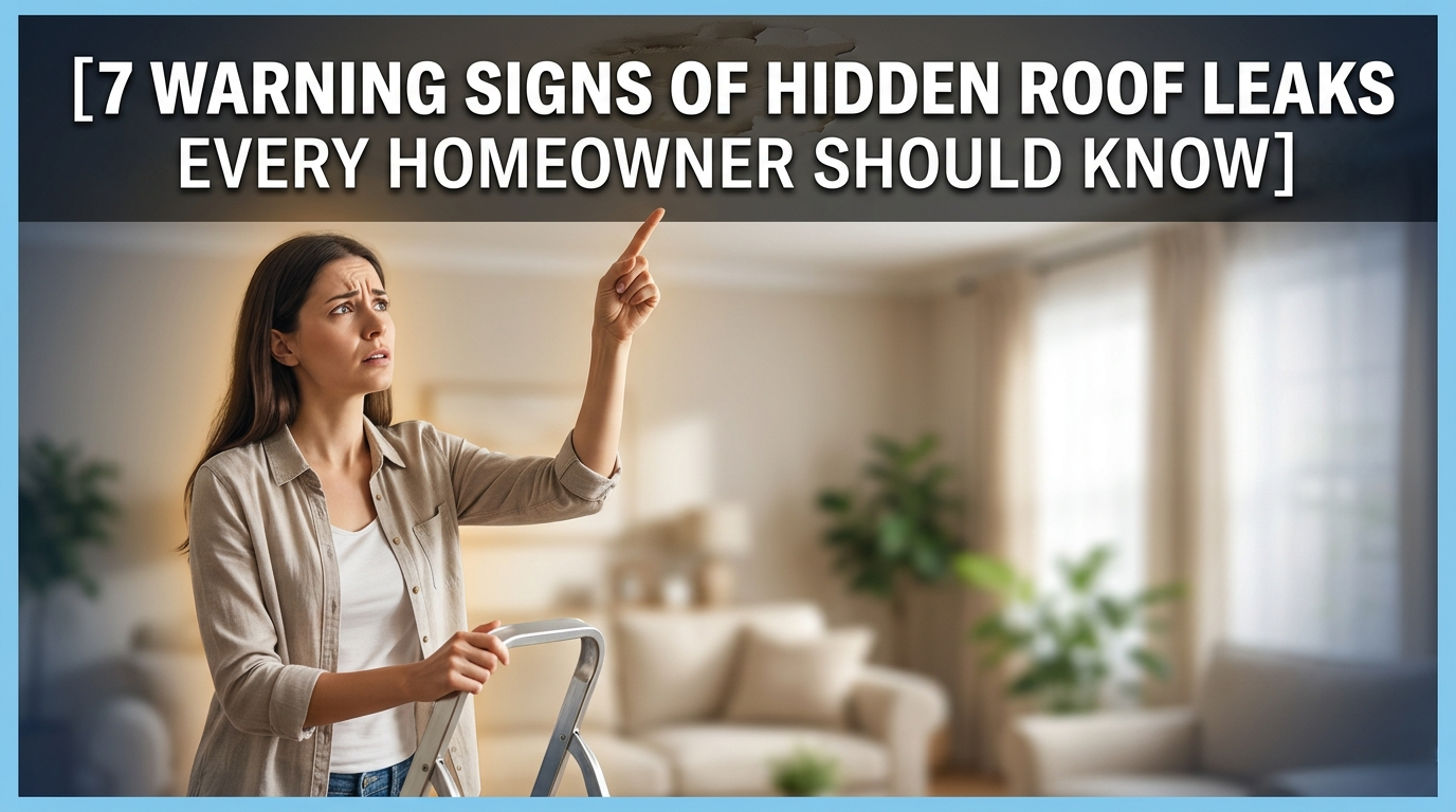 7 Warning Signs of Hidden Roof Leaks Every Homeowner Should Know 1 Hidden Roof Leaks