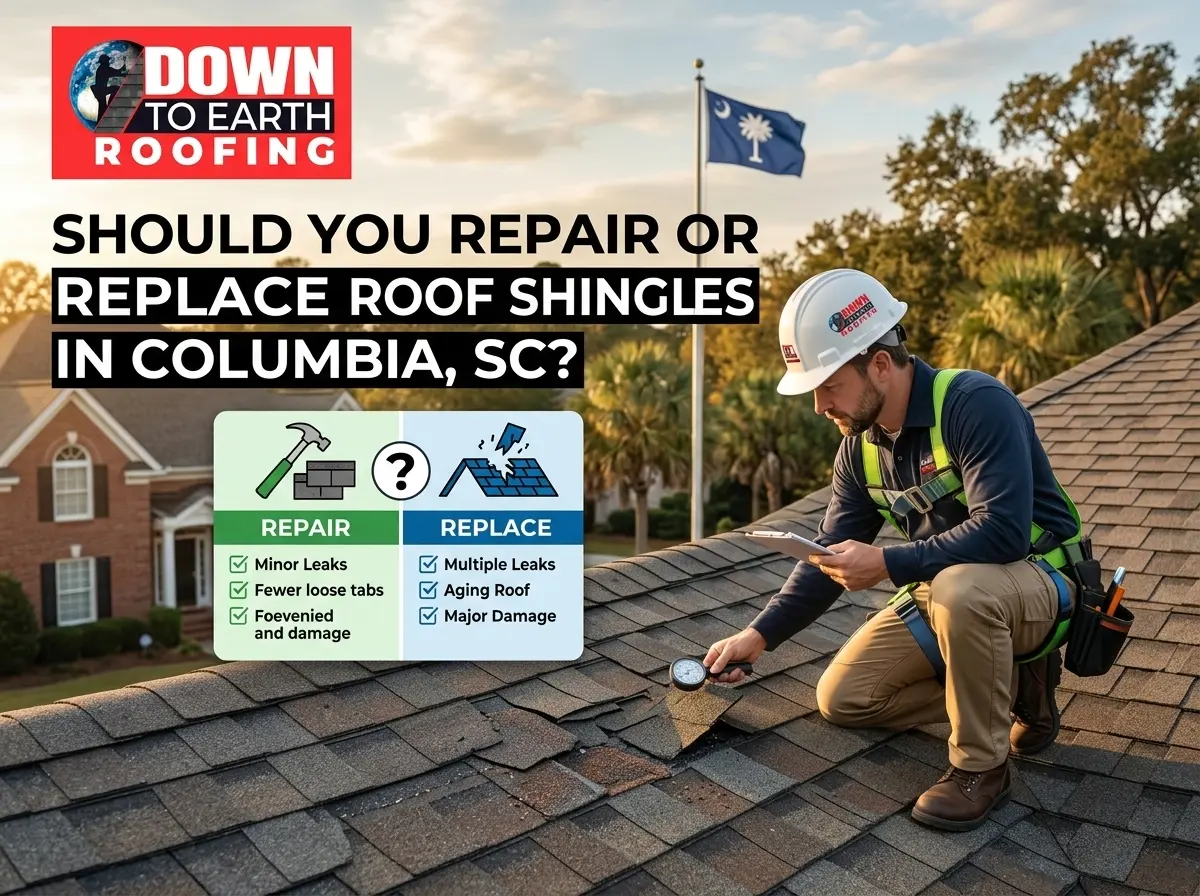 Should You Repair or Replace Roof Shingles in Columbia, SC? 5 Repair or Replace Roof Shingles